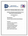 Research paper thumbnail of INSTITUTO TECNOLÓGICO MERCADOS INTERNACIONALES