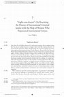 Research paper thumbnail of ‘Voglio una donna!’: Of Contributing to History of International Criminal Law with the Help of Women Who Perpetrated International Crimes