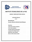 Research paper thumbnail of INSTITUTO TECNOLÓGICO DE LA PAZ UNIDAD V MERCADOTECNIA SOCIAL