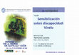 Research paper thumbnail of Semana de la Ciencia CyL. XVII Edición. Taller Sensibilización sobre Discapacidad: Vívelo