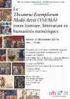 Research paper thumbnail of "Le Thesaurus Exemplorum Medii Aevii (ThEMA) entre histoire, littérature et humanités numériques", avec M.A. Polo de Beaulieu et Jacques Berlioz, INHA/AHLOMA, Paris, 3 décembre 2019