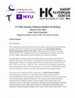 Research paper thumbnail of CfP- 2nd Mid-Atlantic Ottoman Studies Workshop at NYU, March 27-29, 2020