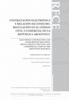 Research paper thumbnail of Contratación electrónica y relación de consumo. Regulación en el Código Civil y Comercial de la República Argentina