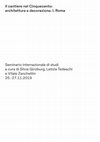 Research paper thumbnail of "Lorenzo Sabatini e i cantieri di Gregorio XIII Boncompagni" in "Il cantiere nel Cinquecento: architettura e decorazione. I. Roma" a cura di Letizia Tedeschi, Silvia GInzburg e Vitale Zanchettin