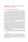 Research paper thumbnail of POSIBILIDAD DE LA ANTROPOLOGÍA COMO CIENCIA, SEGÚN FRANCISCO SUÁREZ I. OBJETO DE LA CIENCIA ANTROPOLÓGICA