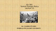 Research paper thumbnail of ULI 301 Turkish Foreign Policy - week 11 - TFP between 1950s and 1960s