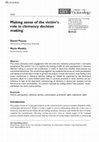 Research paper thumbnail of Making sense of the victim’s role in clemency decision making