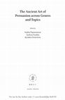 Research paper thumbnail of “The Hermeneutic Framework: Persuasion in Genres and Topics”, in Sophia Papaioannou, Andreas Serafim and Kyriakos Demetriou (eds.). The Ancient Art of Persuasion across Genres and Topics (Leiden and Boston: Brill 2019) 1-16