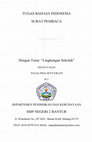 Research paper thumbnail of SURAT PEMBACA - TUGAS BAHASA INDONESIA