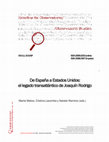 Research paper thumbnail of 055-11/2019 SP. De España a Estados Unidos: el legado transatlántico de Joaquín Rodrigo