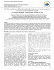 Research paper thumbnail of The effects of particle size on the flexural strength, tensile strength and water absorption properties of uncarbonized coconut shell /polyester composite 1 ICC Iloabachie