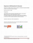 Research paper thumbnail of Achieving consistent extended producer responsibility policies for plastics in Canada: Responses to the CCME