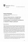 Research paper thumbnail of Proces doskonalenia umiejętności oficerów w obszarze zarządzania kryzysowego na przykładzie kształcenia w Akademii Wojsk Lądowych