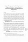 Research paper thumbnail of Keeping Up Appearances: The Importance of Reputation in State -Group Relations