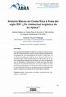 Research paper thumbnail of Antonio Maceo en Costa Rica a fines del siglo XIX: ¿Un intelectual orgánico de su época?