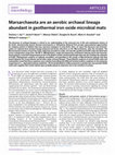 Research paper thumbnail of Marsarchaeota are an aerobic archaeal lineage abundant in geothermal iron oxide microbial mats