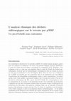 Research paper thumbnail of L'analyse chimique des déchets sidérurgiques sur le terrain par pXRF Un jeu d'échelle sous contraintes