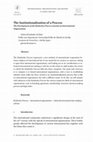 Research paper thumbnail of G. Fernandez Arribas, "The  institutionalization of a Process: The Development of the Kimberley Process towards an International Organization", International Organizations Law Review, Issue 2, 2016 .