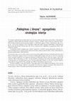 Research paper thumbnail of "Pabėgimas į tėvynę": egzegetinės strategijos istorija