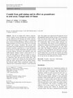 Research paper thumbnail of Cyanide from gold mining and its effect on groundwater in arid areas, Yanqul mine of Oman