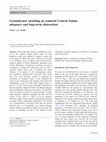 Research paper thumbnail of Groundwater modeling in semiarid Central Sudan: adequacy and long-term abstraction