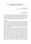 Research paper thumbnail of De la transférabilité des politiques linguistiques (principes, objectifs et instruments).