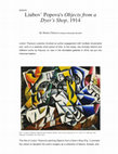 Research paper thumbnail of Liubov' Popova, "Objects from a Dyer's Shop," 1914 on Post.Notes on Modern and Contemporary Art around the Globe MoMA, NY [October 2019]