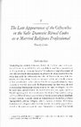 Research paper thumbnail of The Late Appearance of the Gṛhastha in the Vedic Domestic Ritual Codes as a Married Religious Professional