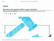 Research paper thumbnail of Baseless case against India's sugar subsidies