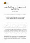 Research paper thumbnail of Arundhati Roy, ou l'engagement du littéraire