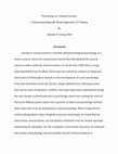 Research paper thumbnail of Foreword to Psychology as a Human Science: A Phenomenologically-Based Approach, 2 nd Edition