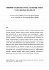 Research paper thumbnail of Mimaride Kullanılan Fotovoltaik Sistemler İçin Yangın Güvenlik Önlemleri