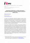 Research paper thumbnail of Asentamientos (in)formales en ciudades intermedias y pequeñas metrópolis de Sudamérica: Estado de situación y debate actual