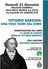 Research paper thumbnail of Vittorio Barzoni: una voce fuori dal coro