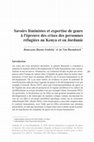 Research paper thumbnail of Savoirs féministes et expertise de genre à l’épreuve des crises des personnes réfugiées au Kenya et en Jordanie