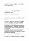 Research paper thumbnail of LA TRANSFERENCIA- ESCUELA