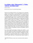 Research paper thumbnail of Los dobles: sobre “Dinosaurios” y “Todos vuelven”, de Pablo Fante