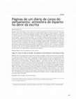 Research paper thumbnail of Páginas de um diário de corpo do pensamento: atmosfera de espanto no devir da escrita