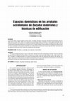 Research paper thumbnail of "Espacios domésticos en los arrabales occidentales de Qurtuba: materiales y tecnicas de edificación"