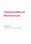 Research paper thumbnail of Characteristics of Microservices