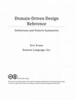 Research paper thumbnail of Domain-­-Driven Design Reference Definitions and Pattern Summaries