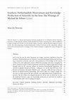 Research paper thumbnail of Southern-Netherlandish observations and knowledge production of naturalia on the seas : the writings of Michael de Febure (1721)