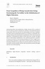 Research paper thumbnail of From Geopolitics of Being' towards Inter-being: Envisioning the 'In/visibles' in the Globalization of Higher Education