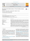 Research paper thumbnail of Risks affecting the biofuels industry: A US and Canadian company perspective