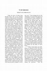 Research paper thumbnail of To the Ephesians, Original Translation by Timothy W. Seid