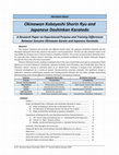 Research paper thumbnail of Doshinkan & Kobayashi Ryu - A Research Paper on Experienced Purpose and Training Differences Between Genuine Okinawan Karate and Japanese Karatedo