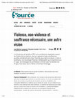 Research paper thumbnail of Violence non violence et souffrance necessaire