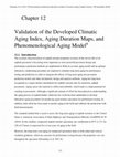 Research paper thumbnail of Validation of the Developed Climatic Aging Index, Aging Duration Maps, and Phenomenological Aging Model