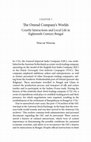 Research paper thumbnail of The Ostend Company's Worlds Courtly Interactions and Local Life in eighteenth Century Bengal Wim de Winter