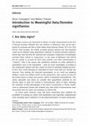 Research paper thumbnail of Introduction to Semiotica Special Issue Meaningful Data